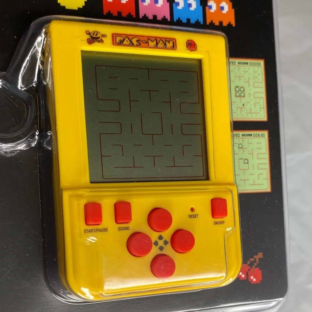 Yellow Handheld Game Keyring